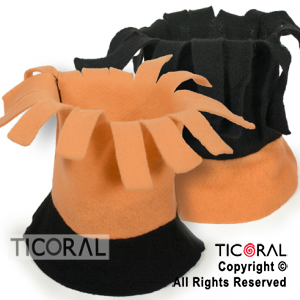 SOMBRERO PAO GALERA CON FLECOS HALLOWEEN COLORES SURTIDOS x 1
